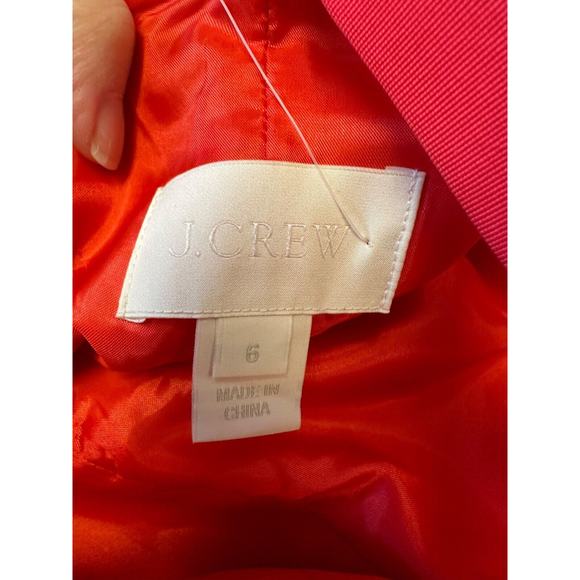 NEW J. Crew 6 Pink Dress Lexie Faille Halter Cocktail Party Formal Pockets D16 - Picture 7 of 8